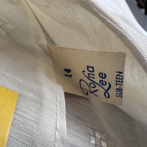 Vintage Polna Lee Shirt Womens 14 Short Sleeve Arnel Lace Blouse Sub-Teen 60s - Picture 5 of 8